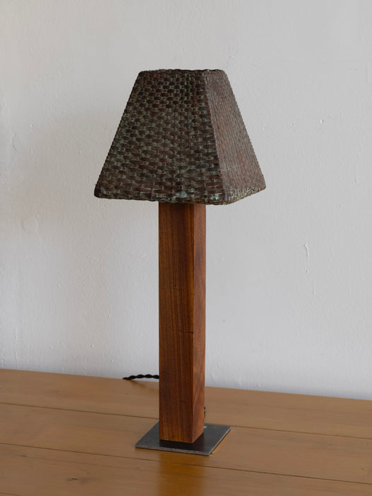 Quadrato Lamp WIth Copper Shade