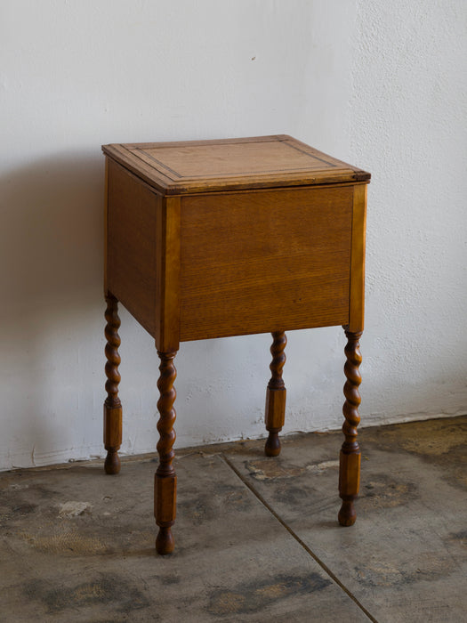 Spiral Leg Box Table