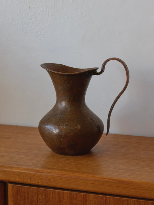 Large Hammered Copper Pitcher
