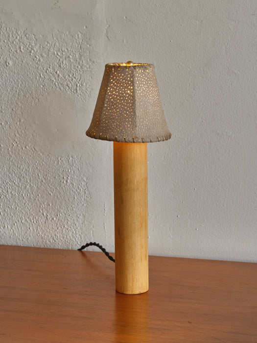 Petite Lamp With Hide Shade