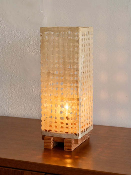 Plinth Table Lamp - Tall Cream