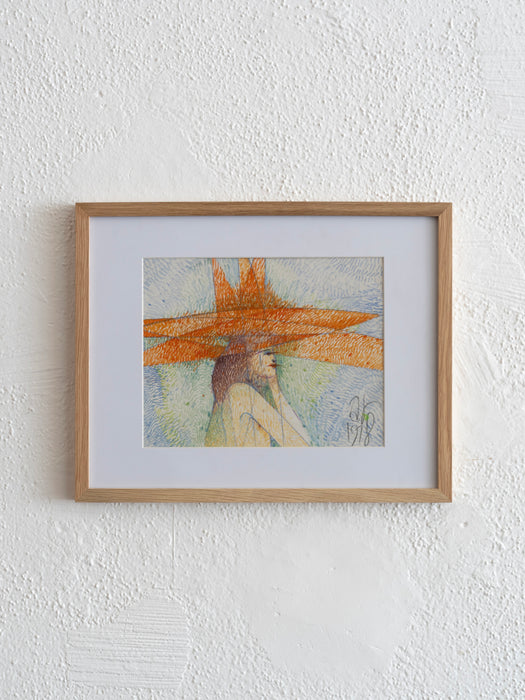 Flores In An Orange Hat - Albert Radoczy