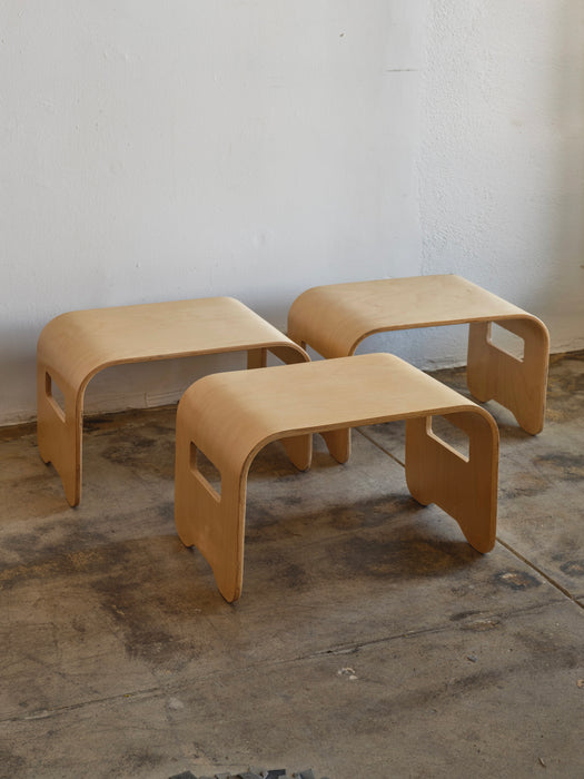 Bentwood Birch Stool