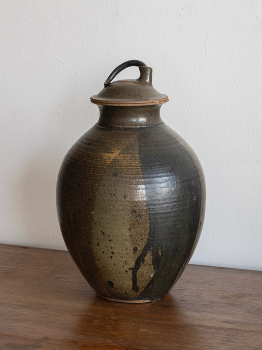 Extra Large Studio Pottery Jar W Lid