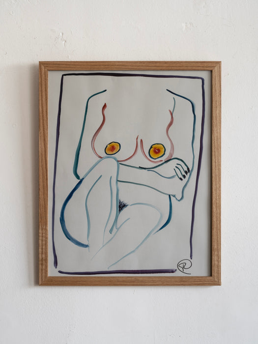 1 Abstract Nude Watercolor - A