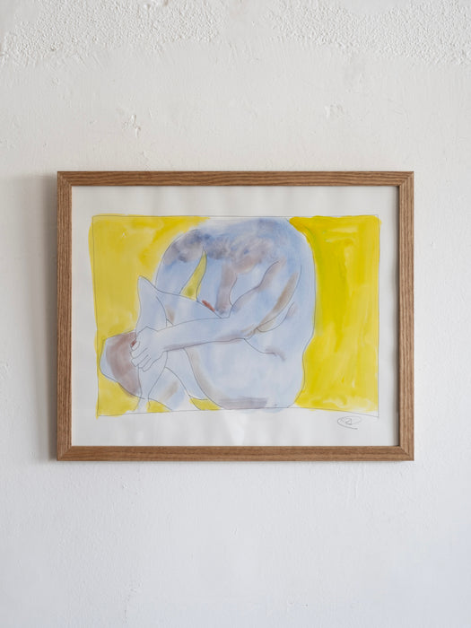 1 Abstract Nude Watercolor- Sitting