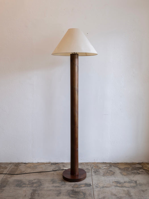 Tall Metal Column Floor Lamp