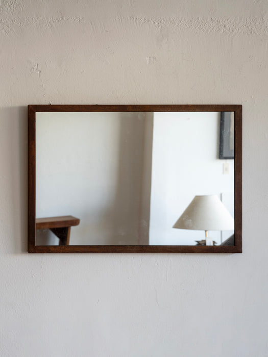 Patinated Steel Mirror