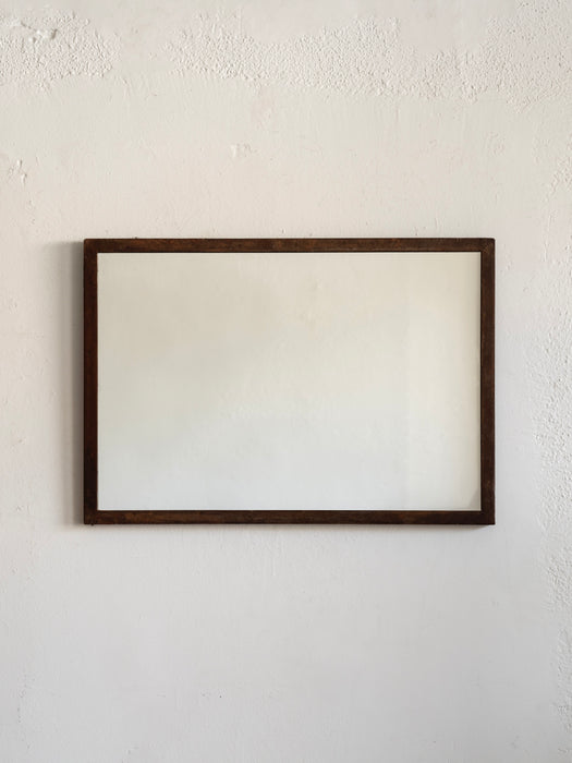 Patinated Steel Mirror