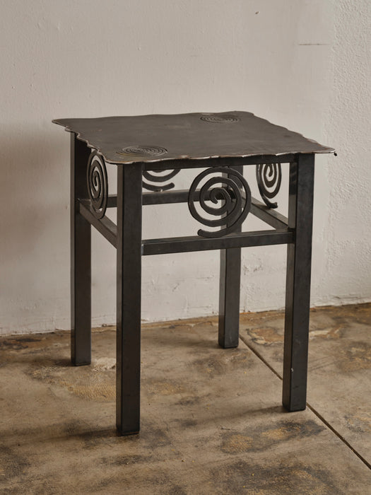 Swirl Steel Side Table