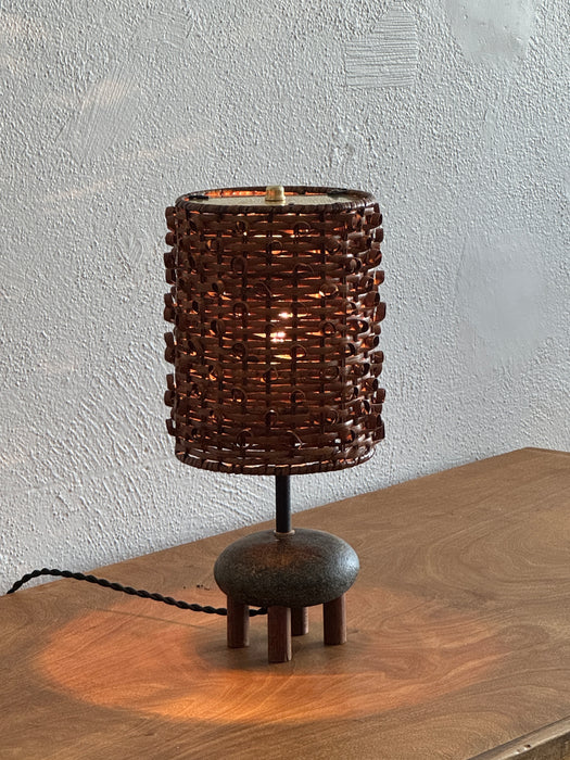Sasso Lamp With Whicker Shade  - S
