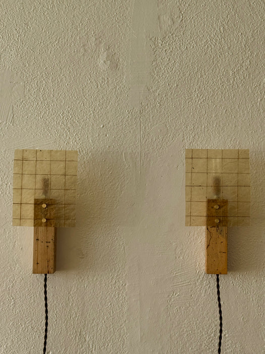 Griglia Sconce - Pair - Hickory