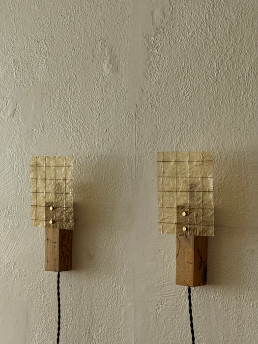 Griglia Sconce - Pair - Hickory