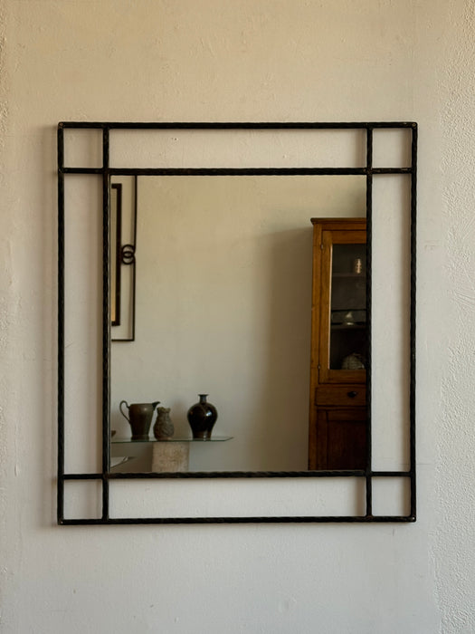 Geometric Steel Mirror - B