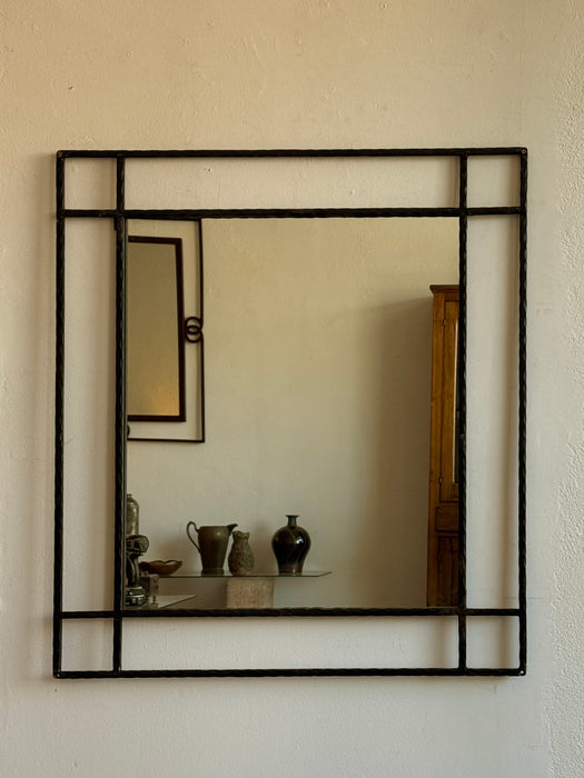 Geometric Steel Mirror - A