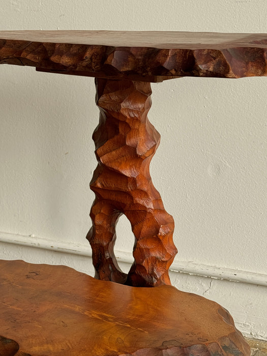 Scalloped Tiered Side Table