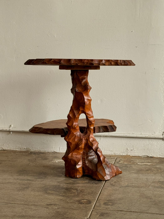 Scalloped Tiered Side Table