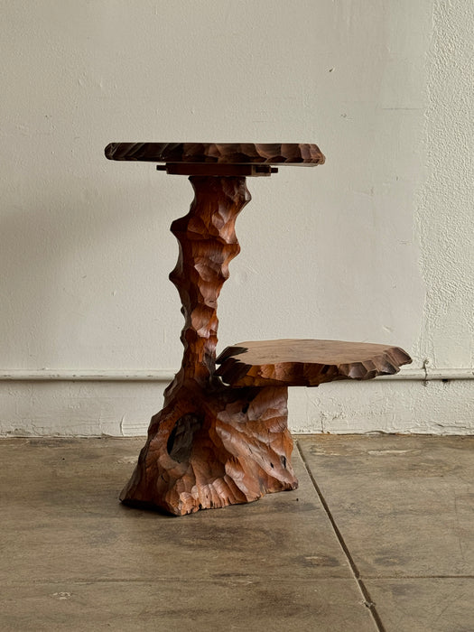 Scalloped Tiered Side Table