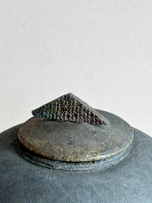 Raku Jar With Lid