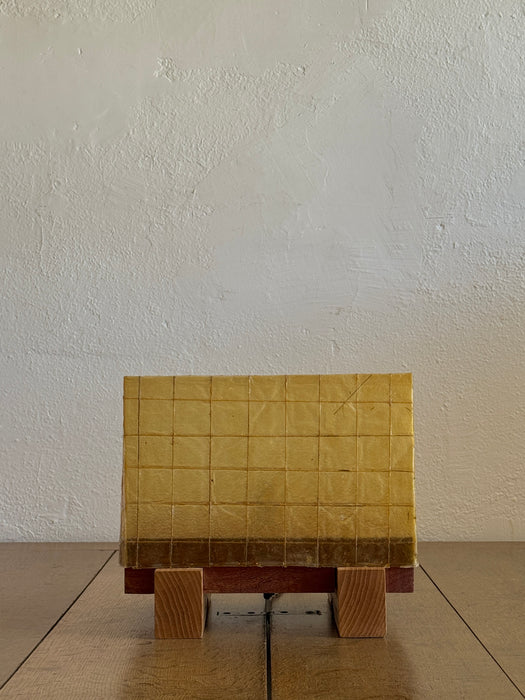 Plinth Lamp - Bassa - Mahogony