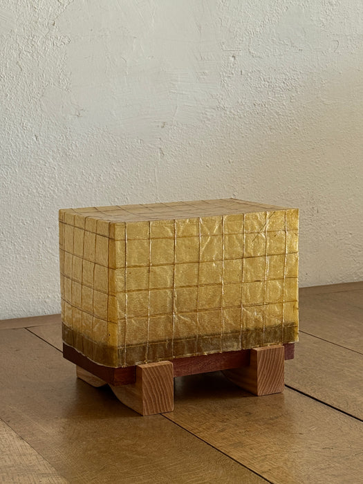 Plinth Lamp - Bassa - Mahogony