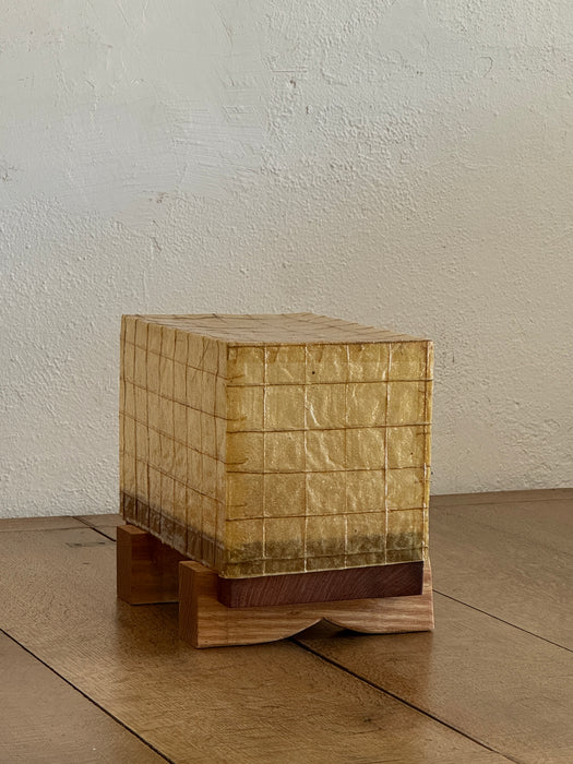 Plinth Lamp - Bassa - Mahogony