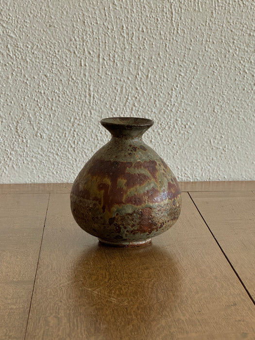 Stout Vase With Kiln Altered Glaze