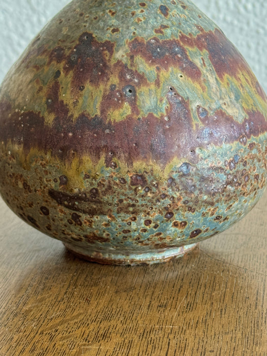 Stout Vase With Kiln Altered Glaze
