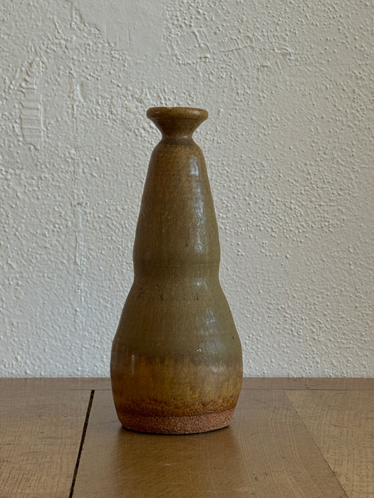 Stoneware Vase With Green Glaze
