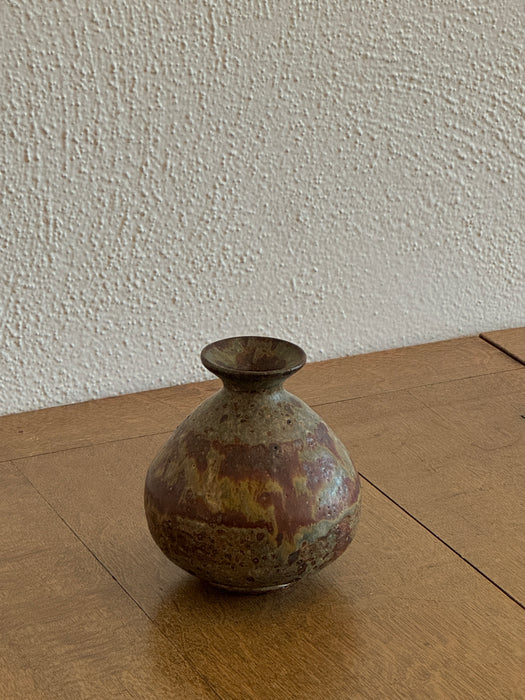 Stout Vase With Kiln Altered Glaze