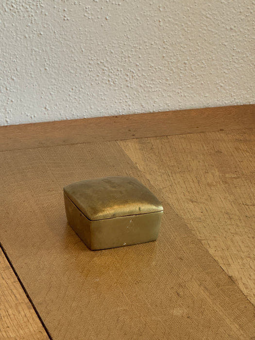 Petite Brass Box With Dome Lid
