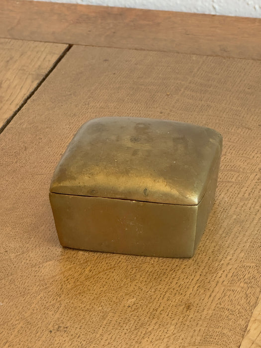 Petite Brass Box With Dome Lid