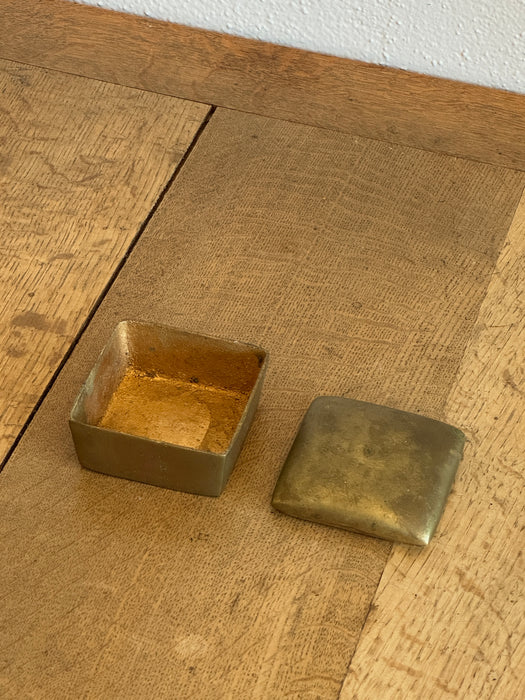 Petite Brass Box With Dome Lid