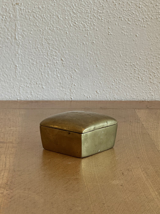 Petite Brass Box With Dome Lid