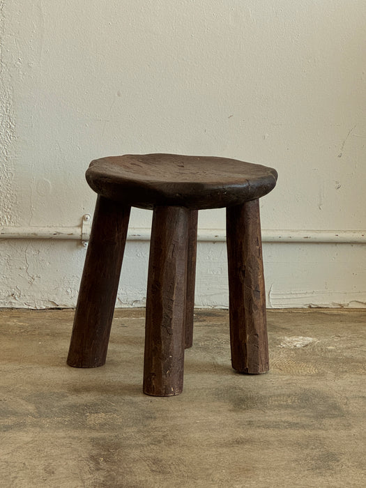 Rough Hewn Round Stool
