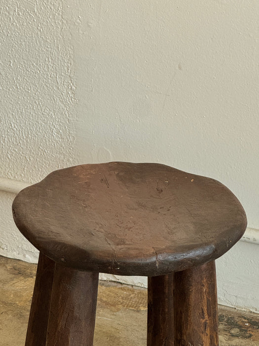 Rough Hewn Round Stool