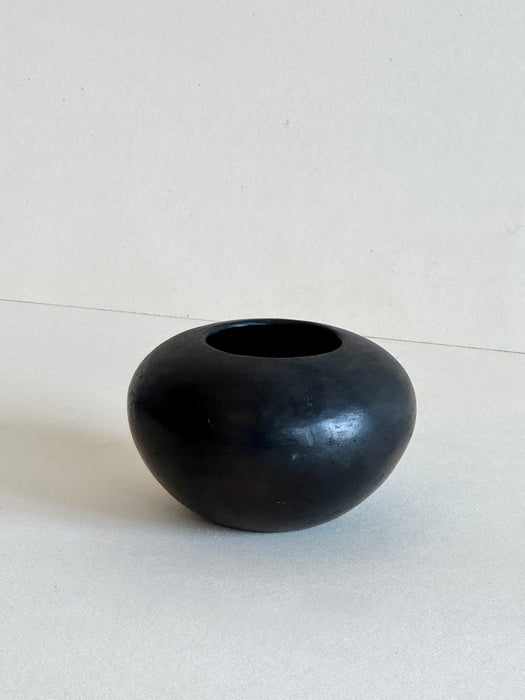 Small Pot In Black Clay