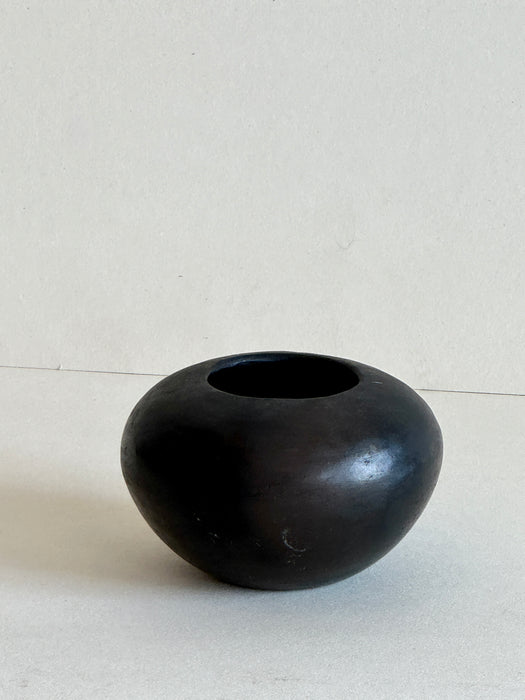 Small Pot In Black Clay