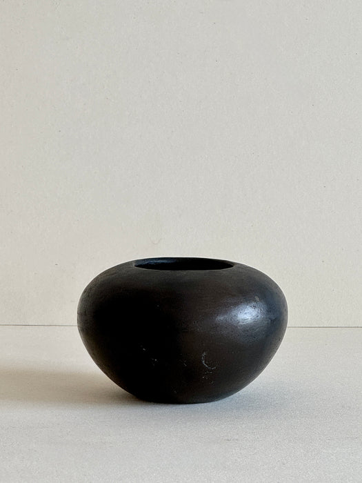 Small Pot In Black Clay