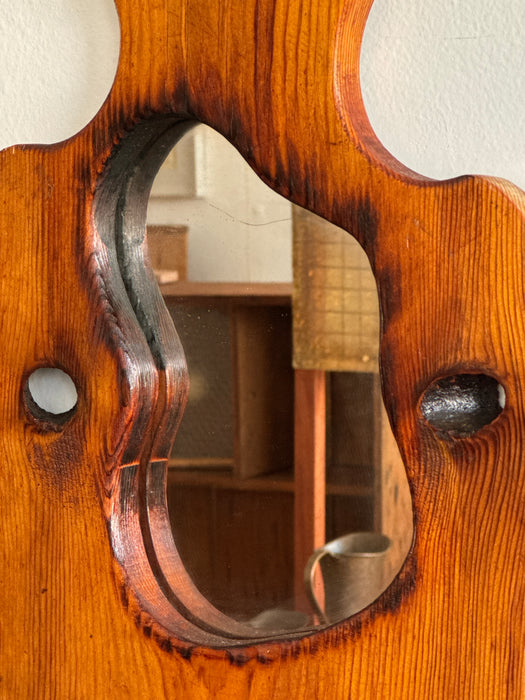 Carved Mirror With Shelf