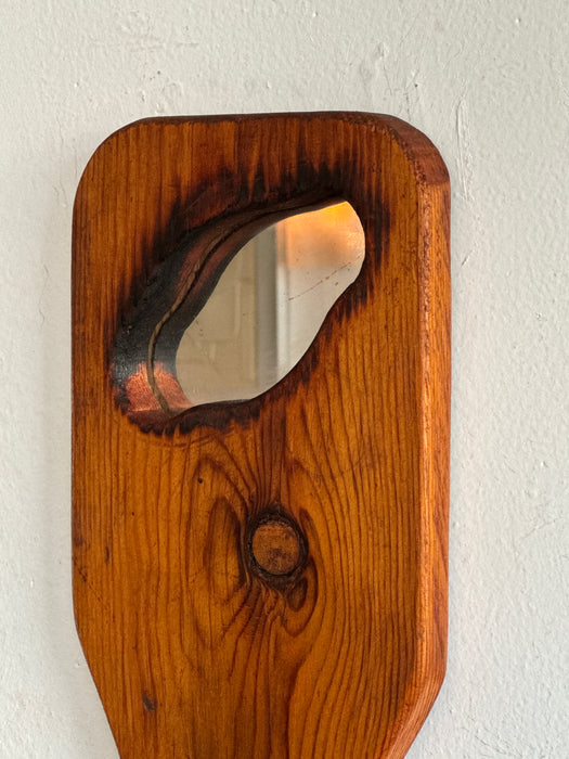 Carved Mirror With Shelf