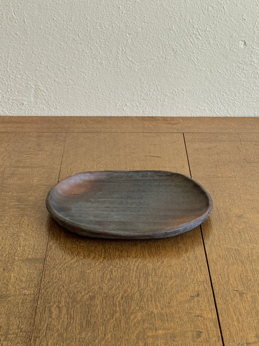 Ribbed Stoneware Plate