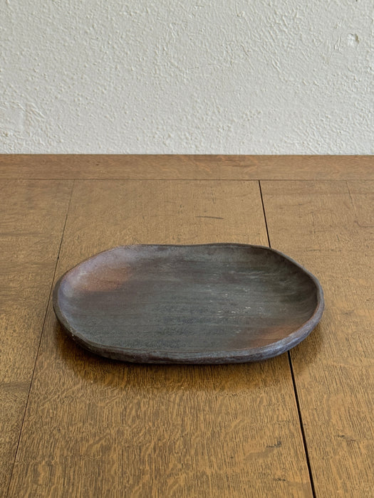 Ribbed Stoneware Plate