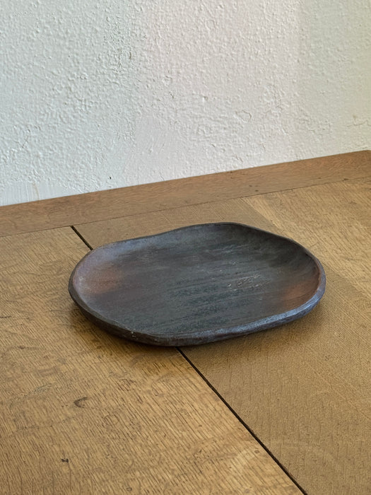 Ribbed Stoneware Plate