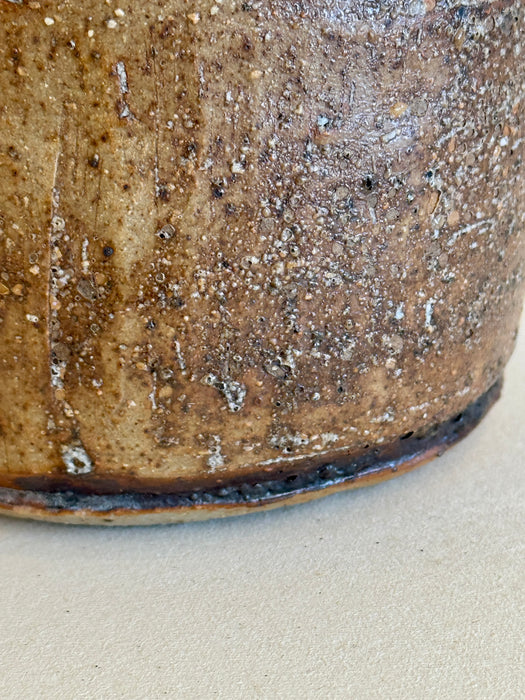 Stoneware Pot With Stripes