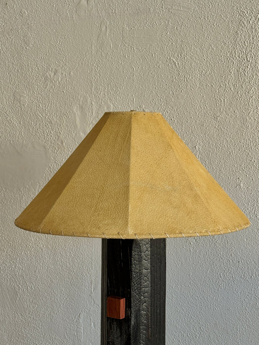 Esagano Standing Lamp With Suede Shade