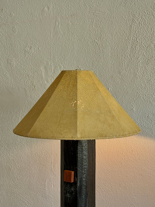 Esagano Standing Lamp With Suede Shade