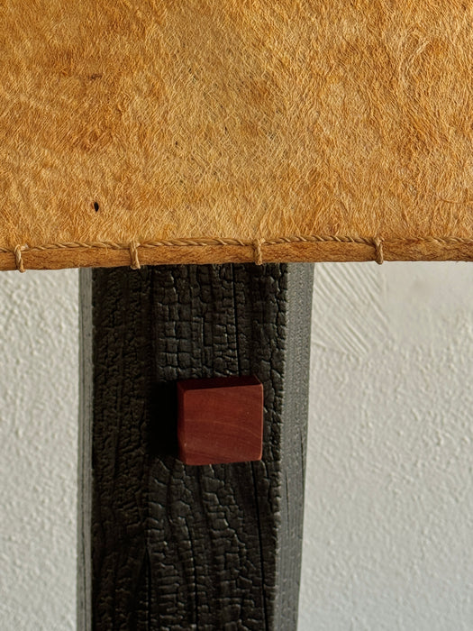 Esagano Standing Lamp With Fibre Shade