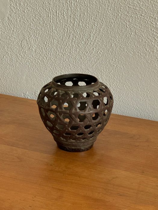 Iron Lattice Vase