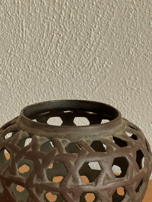 Iron Lattice Vase